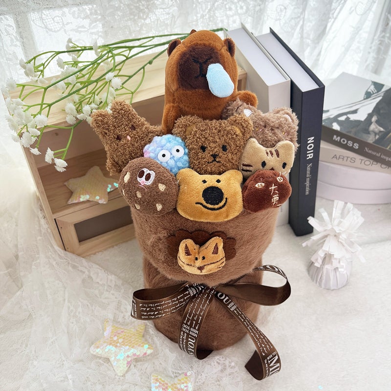 Back-To-School Plush Bouquet Gift For Girlfriend, Creative Stuffed Animal Bouquet, Christmas And Valentine'S Day Gift - Image 1